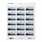 Étiquette L'Edmund Fitzgerald sur la rivière St. Clair (Feuille entière)