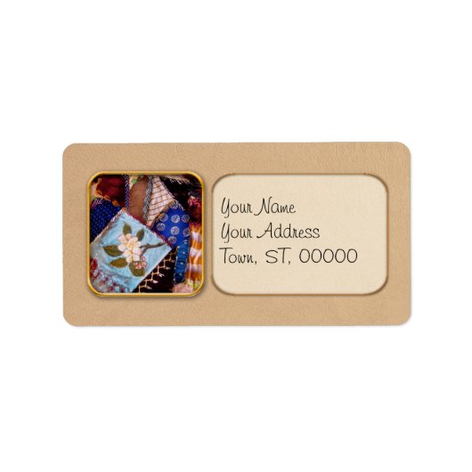 Étiquette L'édredon - patchwork - de la grand-maman de (Devant)