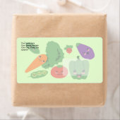 Étiquette Légumes heureux (En situation)