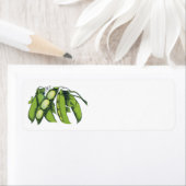 Étiquette Légumes vintages ; Haricots de Lima, Aliments Agri (En situation)