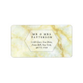 Étiquette L'élégante collection de Mariages en marbre (Devant)