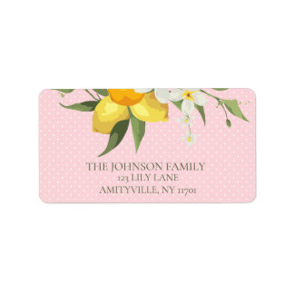 Étiquette Lemon Address Label