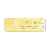 Étiquette Lemon Graduation Return Address Label (Devant)