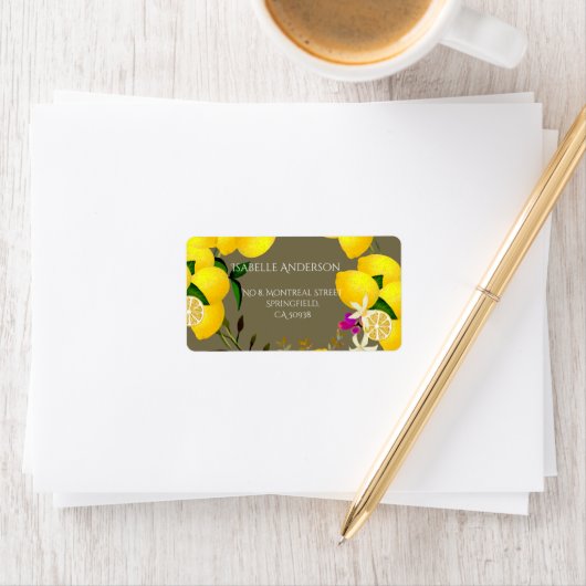 Étiquette Lemon Squeeze (En situation)