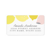 Étiquette Lémonade rose (Devant)