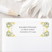 Étiquette Lemons Greenery Adresse de retour (En situation)