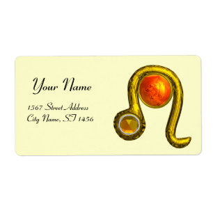 Étiquette LEO ZODIAC BIRTHDAY JEWEL YELLOW TOPAZ Gold