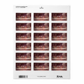 Étiquette Léonard de Vinci - La Dernière Cène (Feuille entière)