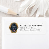 Étiquette Leonberger Dog Return Address Labels (En situation)