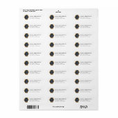 Étiquette Leonberger Dog Return Address Labels (Feuille entière)