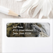 Étiquette Leopard de neige doux (En situation)