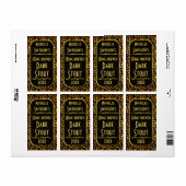 Étiquette Léopard Fourrure Imprimer bière personnalisable br (Feuille entière)