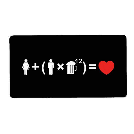 Étiquette L'équation d'amour pour les hommes (Devant)