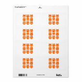 Étiquette Les 9 vies du chat Emoji (Feuille entière)