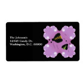 Étiquette Les abeilles dans les fleurs (Devant)