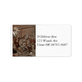 Étiquette Les Aéronefs Reçoivent Leurs Commandes (Devant)