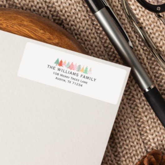 Étiquette Les arbres de Noël griffés de vacances dans les co