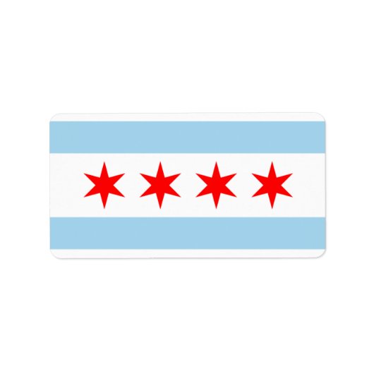 ÉTIQUETTE LES BÂTIMENTS DE DRAPEAU CHICAGO ! (Devant)