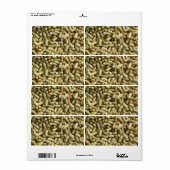 Étiquette Les cacahuètes (Feuille entière)