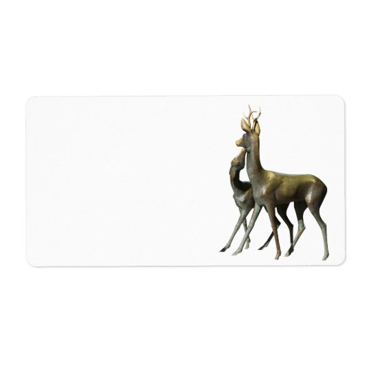 Étiquette Les cerfs amoureux (Devant)