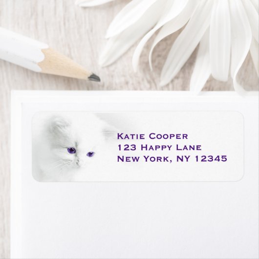 Étiquette Les Chattes Blanches (En situation)