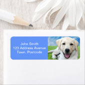 Étiquette Les chiens laissent des empreintes de pattes sur v (En situation)