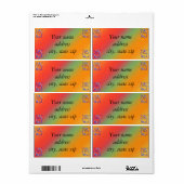 Étiquette Les Cornes des Fêtes - (Feuille entière)