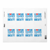 Étiquette Les cuisiniers sont les meilleurs (Feuille entière)