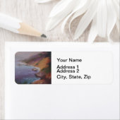 Étiquette Les falaises de la côte de Big Sur Californie (En situation)