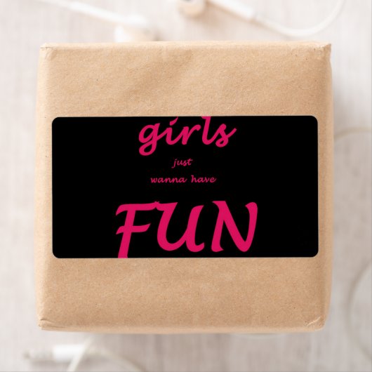 Étiquette les filles veulent juste s'amuser (En situation)