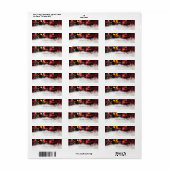 Étiquette Les flocons de neige tendance de Noël (Feuille entière)