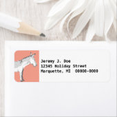 Étiquette Les gardiens naturels de l'âne volent les Étiquett (En situation)