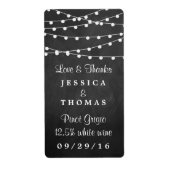 Étiquette Les Lumières De Chaîne Sur La Collection De Mariag (Devant)