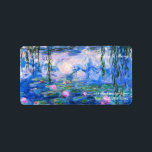 Étiquette Les nénuphars de Monet<br><div class="desc">L’Eau de Monet. S'il vous plaît visitez mon magasin pour un design plus intéressant et plus de choix de couleurs. => zazzle.com/iwheels*</div>