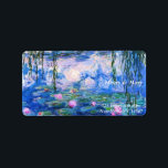 Étiquette Les nénuphars de Monet<br><div class="desc">L’Eau de Monet. S'il vous plaît visitez mon magasin pour un design plus intéressant et plus de choix de couleurs. => zazzle.com/iwheels*</div>
