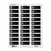 Étiquette Les palmiers d'Oasis au parc national de Joshua Tr (Feuille entière)