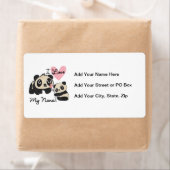 Étiquette Les pandas I aiment ma Nana (En situation)