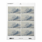Étiquette Les pics mystérieux de Chugach (Feuille entière)