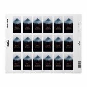 Étiquette Les pics mystiques dans la fosse (Feuille entière)