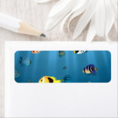 Étiquette Les Poissons Dans L'Océan (En situation)