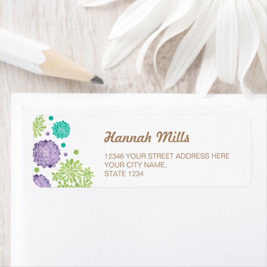 Étiquette Les succulents (En situation)