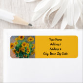 Étiquette Les tournesols de Monet (En situation)