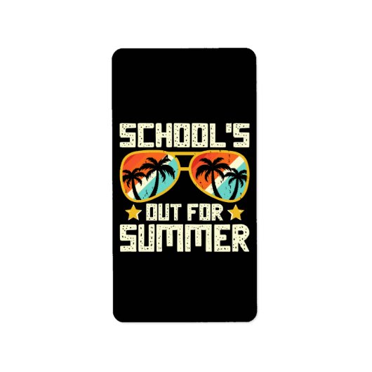 Étiquette Les Vacances Scolaires D'été (Devant)
