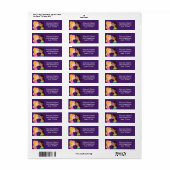 Étiquette Lesbian Couple Kiss Cute Custom Return Adresse (Feuille entière)