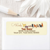 Étiquette L'étiquette d'adresse de retour personnalisée de l (En situation)