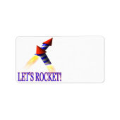 Étiquette Lets Rocket (Devant)
