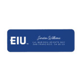 Étiquette LETTRE bloc EIU (Devant)