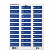 Étiquette LETTRE bloc EIU (Feuille entière)
