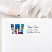 ÉTIQUETTE LETTRE DE NOËL / MONOGRAMME PÈRE NOËL INSPIRÉ (En situation)