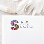 ÉTIQUETTE LETTRE DE NOËL / PÈRE NOËL JOUER AU HARP (En situation)